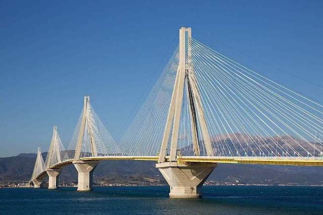 Rio-Antirrio Bridge - Linking the Peloponnese with mainland Greece